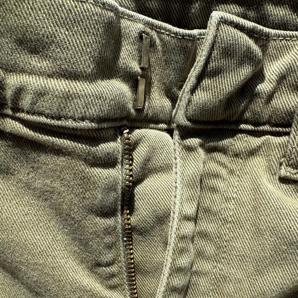 AYR Khaki Green Twill Wide Leg pants - - Picture 2 of 5